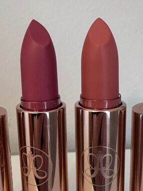 Anastasia Beverly Hills Satin Lipstick Bundle Rose Dream Peach Bud New Unboxed